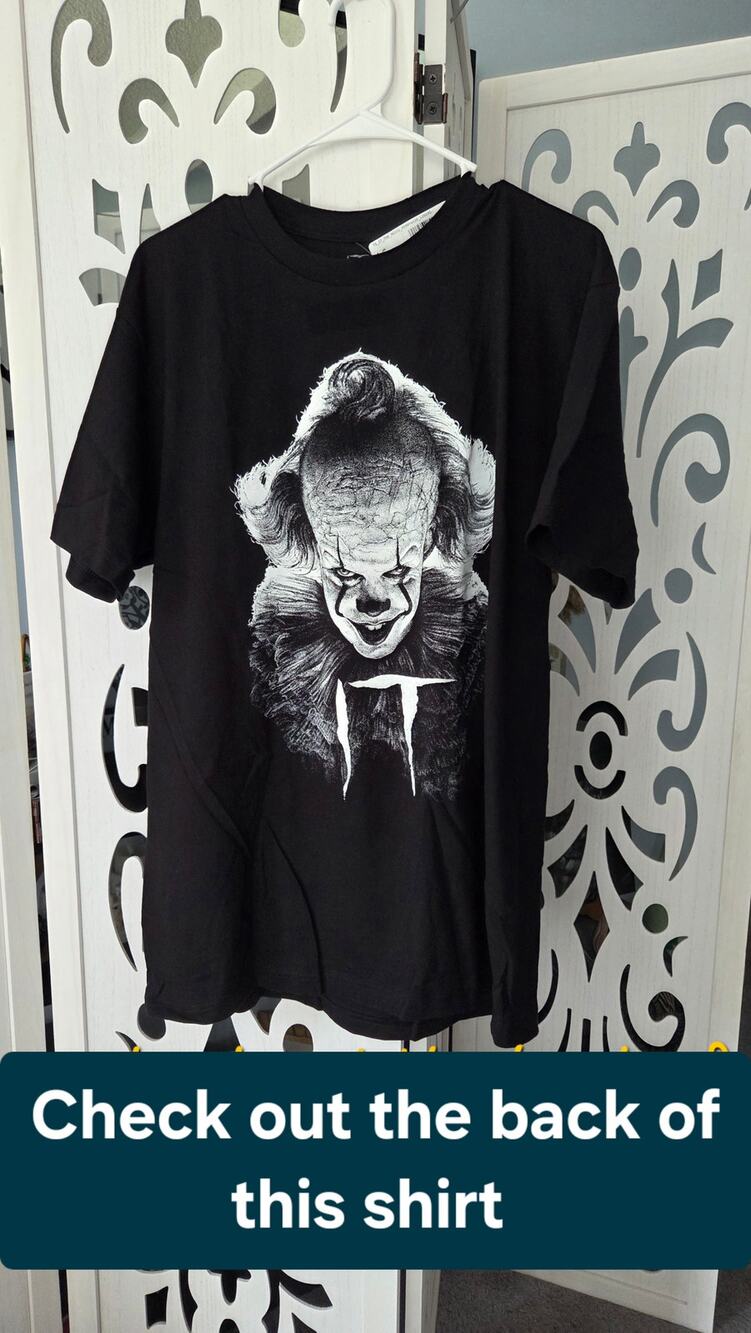 IT Chapter Two Pennywise Georgie Paper Boat Losers Club Derry Maine Tee L NWOT